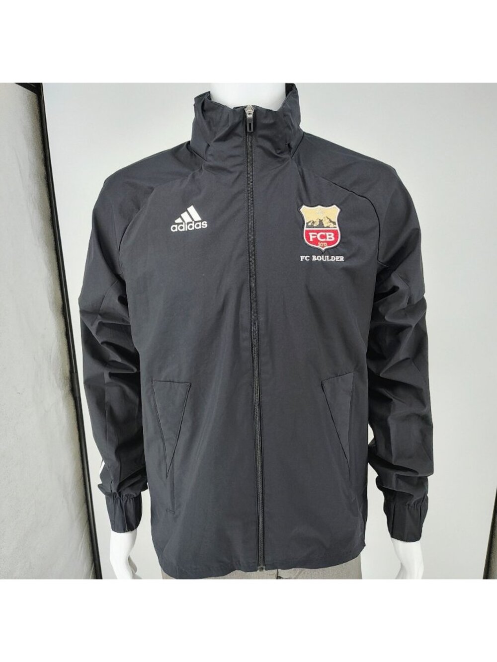 Adidas Mens FC Boulder 2012 Condivo 20 All Weather Windbreaker Soccer Jacket (S)